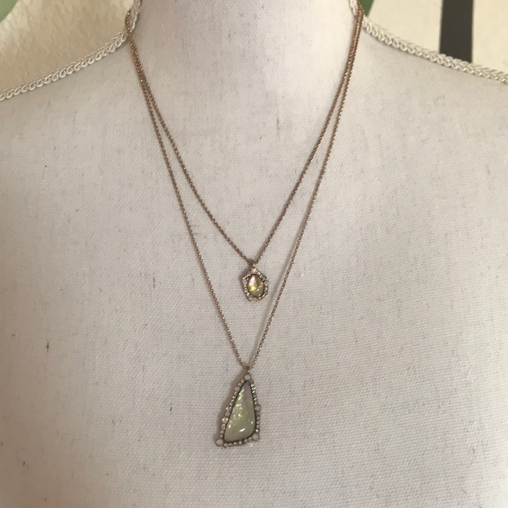 Double Strands Long Necklace